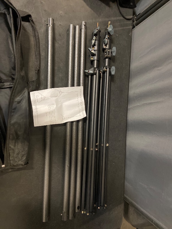 Photo 1 of LINCO Backdrop Stand 10x7ft(WxH) Adjustable Photo Studio Back Drop Background Holder Frame with Clamps, SandBag, Carry Bag for Parties, Events, Photography, Photoshoot, Banner 4172