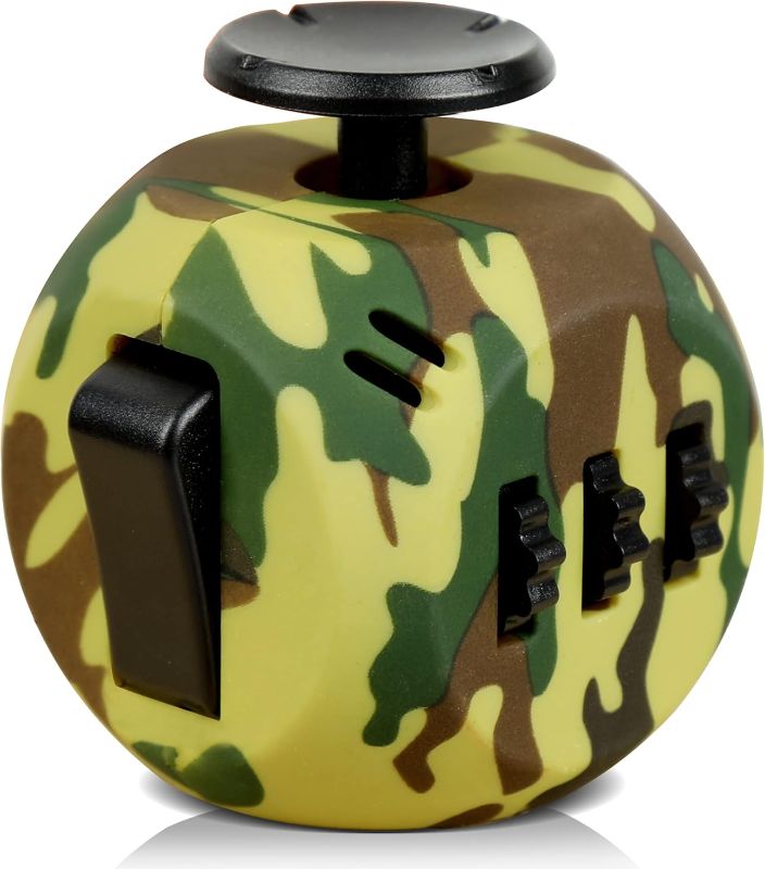 Photo 1 of Fidget Toy Cube Anti-Stress Adults – 6 Sides Fidget Toys Cube Small Antsy Labs Original Dice Anti-Stress Cube for Adults, Children – ADHS, Add, ASD, ADHD – School, Office, Travel – by VCOSTORE