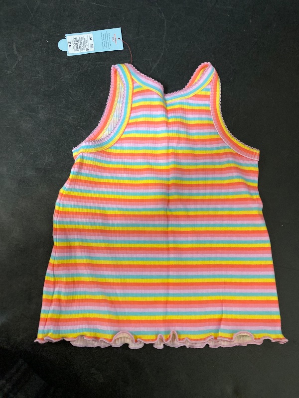Photo 1 of 5T Toddler Girls' Striped Ribbed T-Shirt Toddler Girls' Ribbed Tank Dress