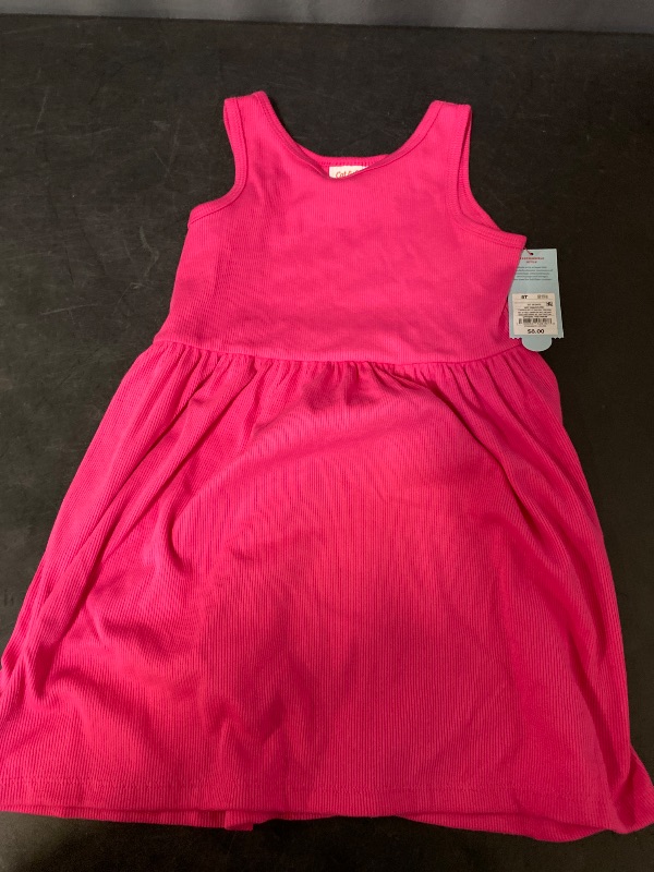 Photo 1 of 5T Toddler Girls' Ribbed Tank Dress Pink