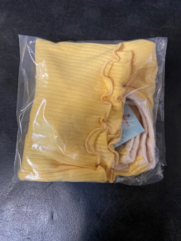 Photo 1 of 2T Toddler Girls' Ribbed T-Shirt Yellow