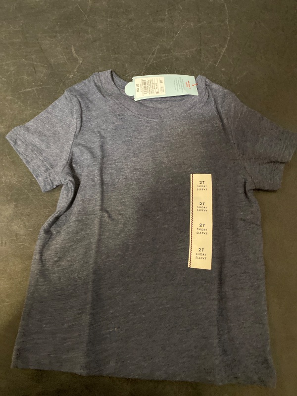 Photo 1 of 2T Toddler Boys' Short Sleeve Solid T-Shirt Navy