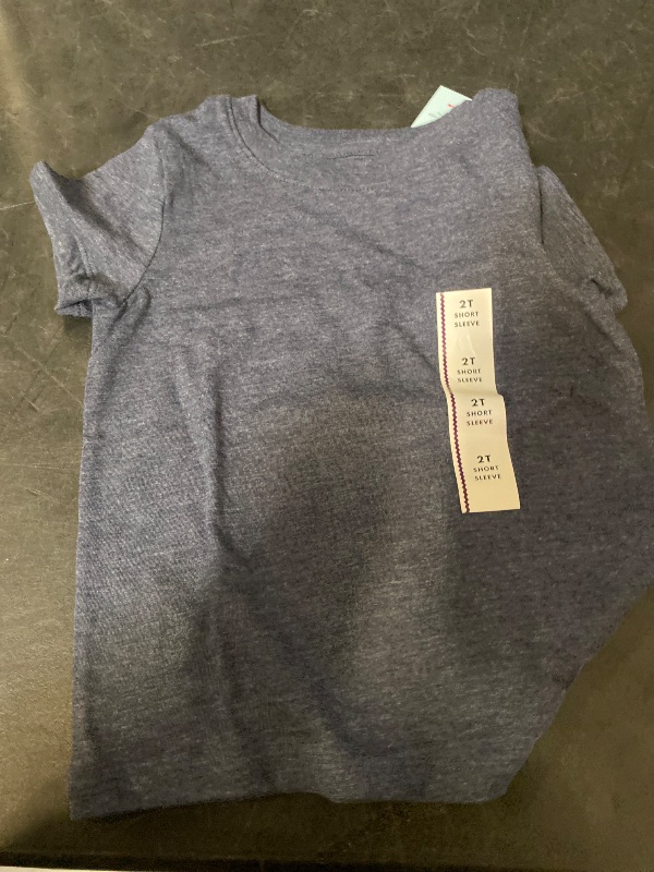 Photo 1 of 2T Toddler Boys' Short Sleeve Solid T-Shirt Navy Blue