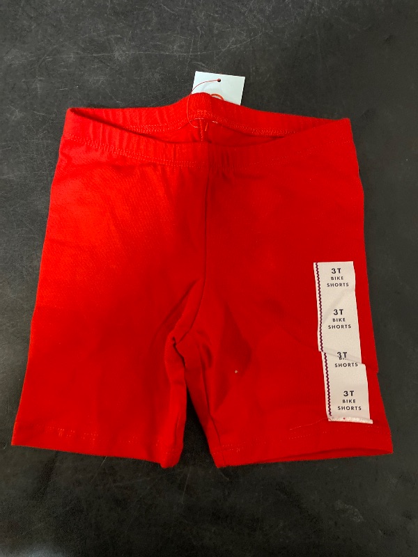 Photo 1 of 3T Toddler Girls' Bike Shorts Medium Red