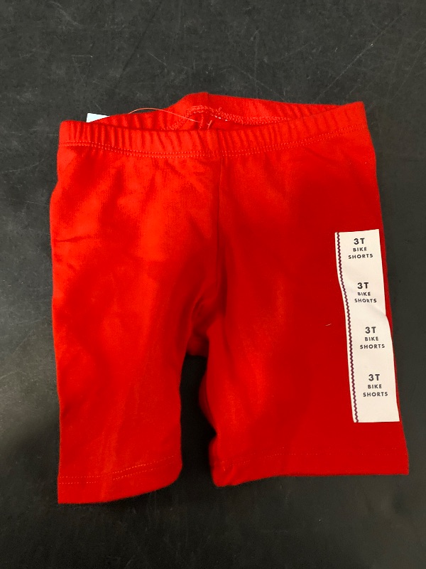 Photo 1 of 3T Toddler Girls' Bike Shorts Medium Red