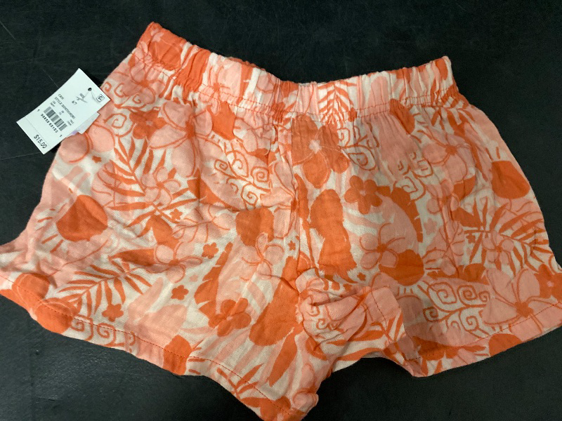 View 2 of S Girls' Moana Gauze Cabana Shorts Orange