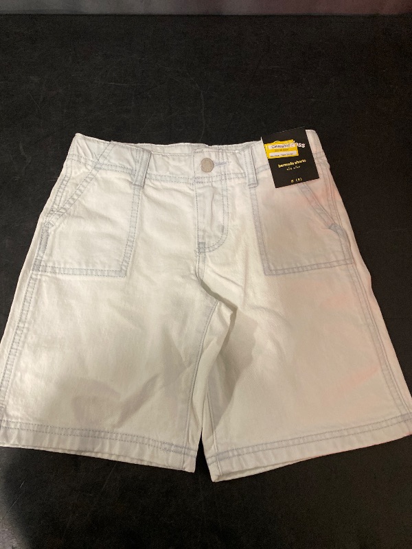 Photo 1 of M Girls' Mid-Rise Baggy Bermuda Jean Shorts Light Wash