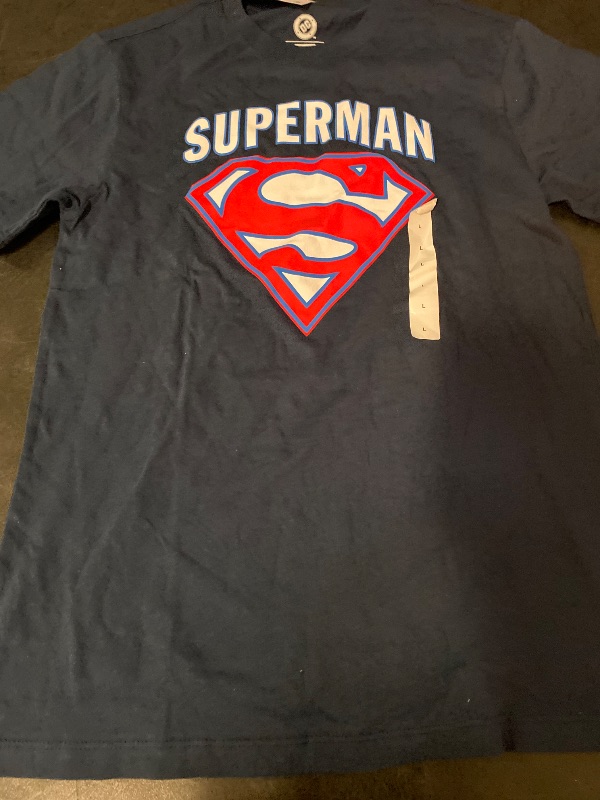 Photo 1 of L Boys' Super-Man Short Sleeve Graphic T-Shirt
