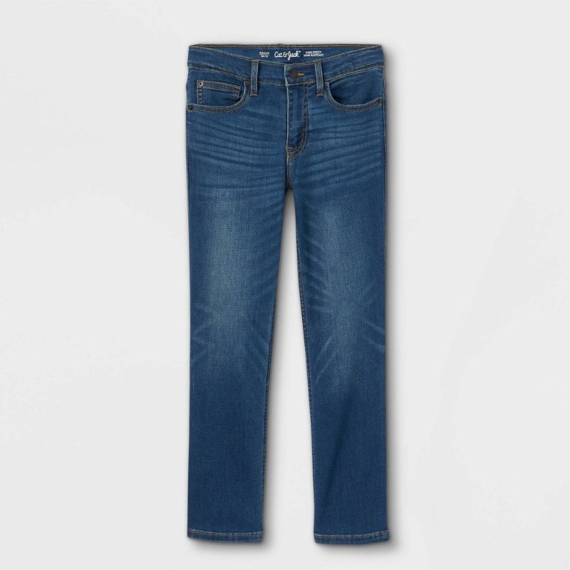 Photo 1 of Medium 14 Boys' Stretch Straight Fit Jeans Blue Wash
