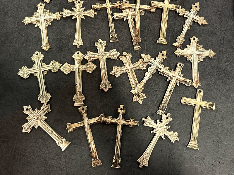 Photo 1 of 24PCS Cross Ornaments for Holiday Tree Decor