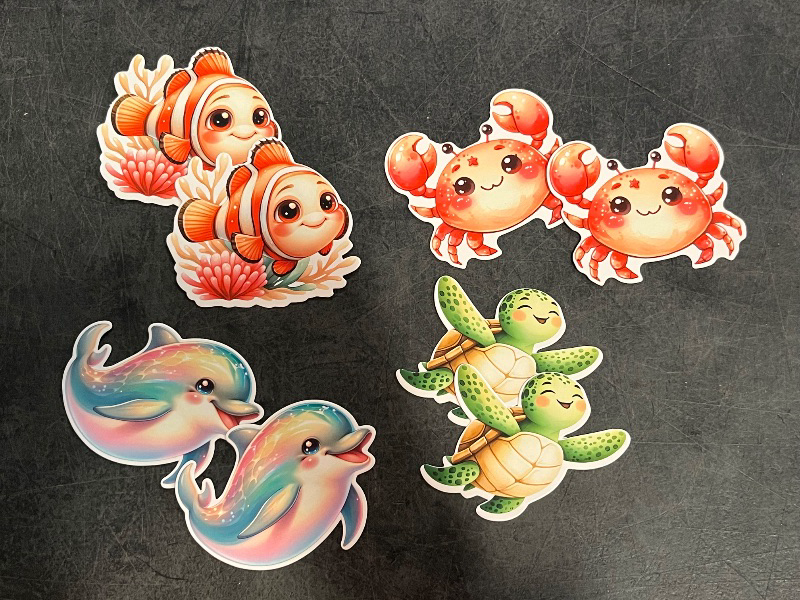 View 2 of 48Pcs Ocean Animal Cupcake Toppers Sea Animals Party Cupcake Sticks Ocean Animal Birthday Cake Picks Sea Theme Party Decorations for Under the Sea Baby Shower Supplies or Birthday Supplies