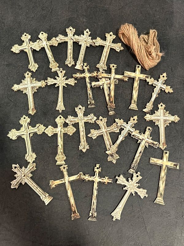 Photo 1 of 24PCS Cross Ordiments for Holiday Tree Decor
