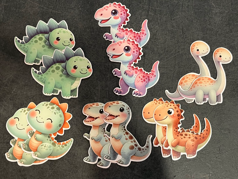 Photo 1 of 48PCS Dinosaur Cake Decorations Jungle Safari Dinosaur Cupcake Toppers Dino Cake Toppers for Dinosaur Theme Baby Shower Birthday Party Cake Decor Supplies
