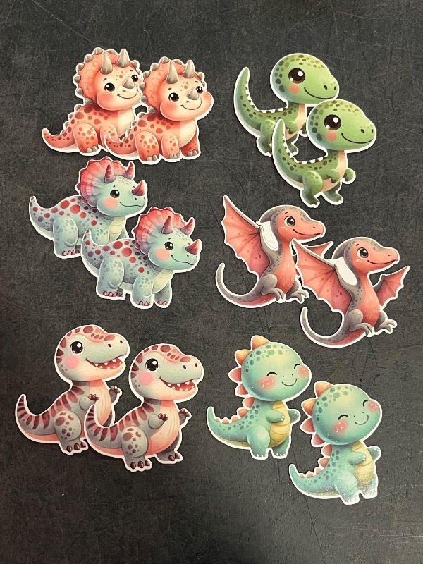 Photo 1 of 48PCS Dinosaur Cake Decorations Jungle Safari Dinosaur Cupcake Toppers Dino Cake Toppers for Dinosaur Theme Baby Shower Birthday Party Cake Decor Supplies
