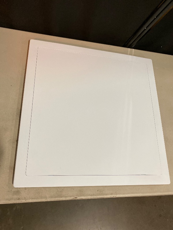 Photo 1 of Access Panel for Drywall - 25x25 Inch Wall Hole Cover - Heavy Durable Plastic White Door for Plumbing
