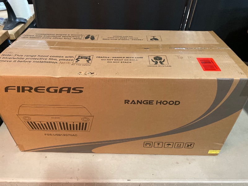 Photo 1 of FIREGAS Range Hood Insert 30 inch, Built-in Kitchen Hood with 600 CFM, Ducted/Ductless Convertible Kitchen Vent Hood, Stainless Steel Stove Hood with Push Button, Baffle Filters and Charcoal Filters