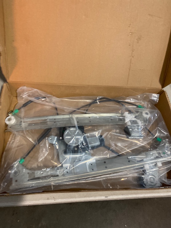 Photo 1 of Front Passenger Side Power Window Regulator with Motor (2 Pins) Fit for 2004-2007 Buick Rainier, 2002-2009 Chevrolet Trailblazer, GMC Envoy, Isuzu Saab Oldsmobile Bravada, 741-691