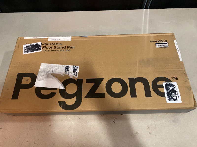 Photo 1 of Adjustable Height Speaker Stands Compatible with SONOS Era 300 and Era 100, Height Adjustable up to 42.6'', Floor Stands with Cable Management, Speaker Mount, Black, 2 Pack (Pair) ( Black)