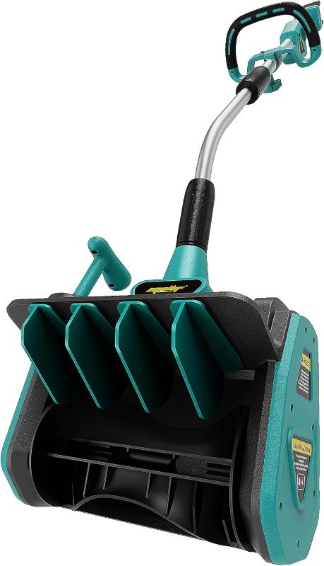 Photo 1 of 36V Cordless Snow Shovel Compatible with Makita 18V Battery(Tool Only), Electric Power Snow Thrower, Handheld Snow Blower with 13.2" in. Width 8" in. Depth, 26.5' ft Throwing Distance