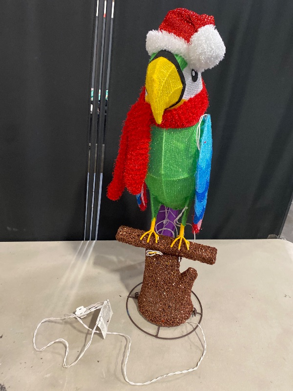 Photo 1 of Holiday Living 2.5-ft LED Red Parrot Christmas Yard Decoration
