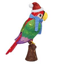 Photo 1 of Holiday Living 2.5-ft LED Red Parrot Christmas Yard Decoration
