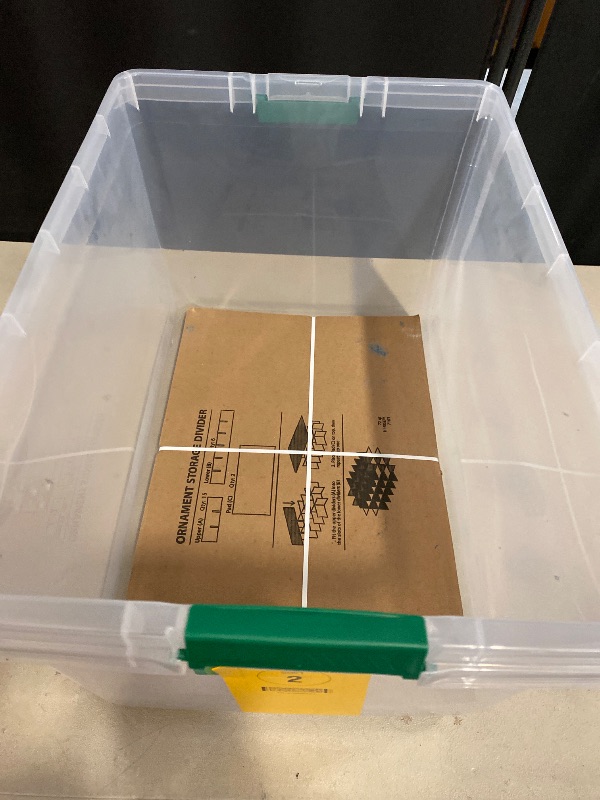 Photo 1 of Holiday Living 54 -Compartment Clear Plastic Ornament Storage Box