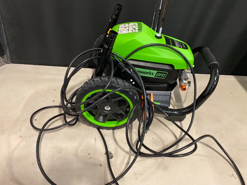 Photo 1 of Greenworks 2500-PSI 2-GPM Cold Water Electric Pressure washer with 5 Spray Tips