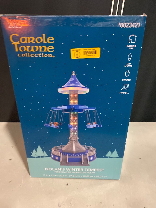 Photo 1 of Carole Towne 2025 Collection Nolan's Winter Tempest Musical Animated Lights