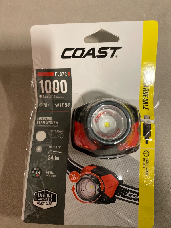 Photo 1 of Coast FL 1000 6 -Mode LED Rechargeable Headlamp