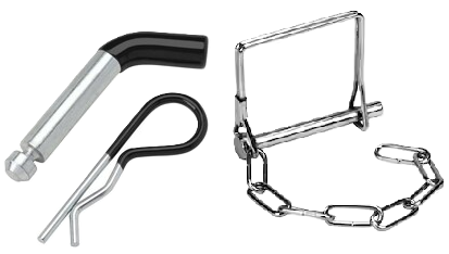 Photo 1 of bROK bROK Pin Clasp with Chain + bROK 1/2-in Chrome Pin and Clip with Black PVC Coating - Corrosion Resistant Steel Fastener Kit