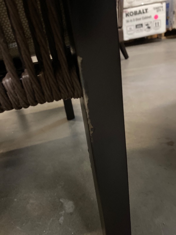 Photo 1 of allen + roth Ashford 6 -Piece Wicker Patio Conversation Set with Beige Cushions