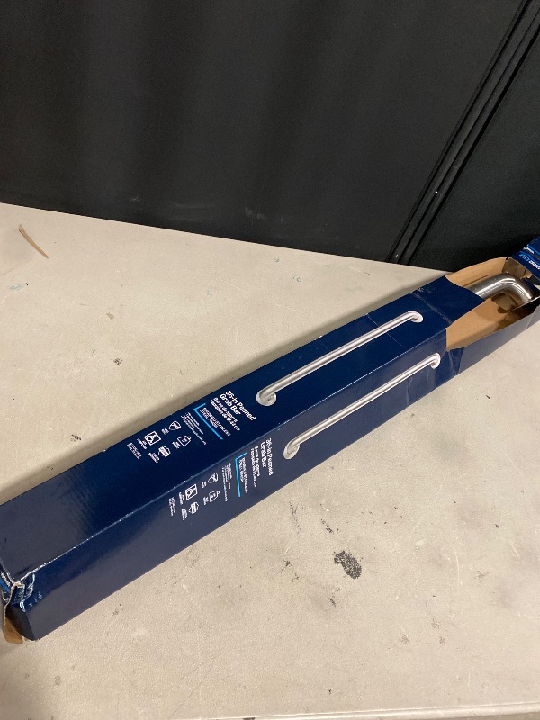 Photo 1 of Project Source Grab bar 18-in Brushed Stainless Steel Wall Mount ADA Compliant Grab Bar (500-lb Weight Capacity)