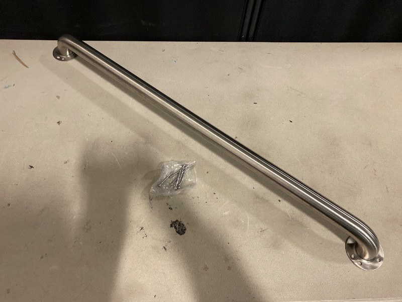 Photo 1 of Project Source Grab bar 18-in Brushed Stainless Steel Wall Mount ADA Compliant Grab Bar (500-lb Weight Capacity)