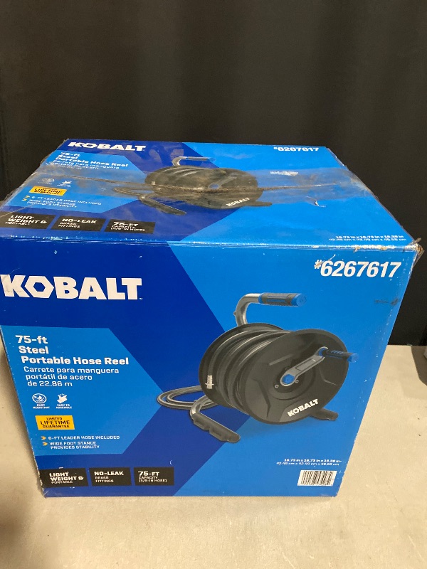Photo 1 of Kobalt Steel 75-ft Stand Hose Reel