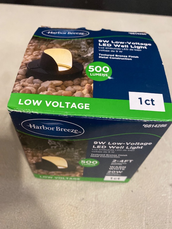 Photo 1 of Harbor Breeze 500 -Lumens 9 -Watt Matte Bronze Low voltage Hardwired LED Outdoor Path Light ( 3000-K )