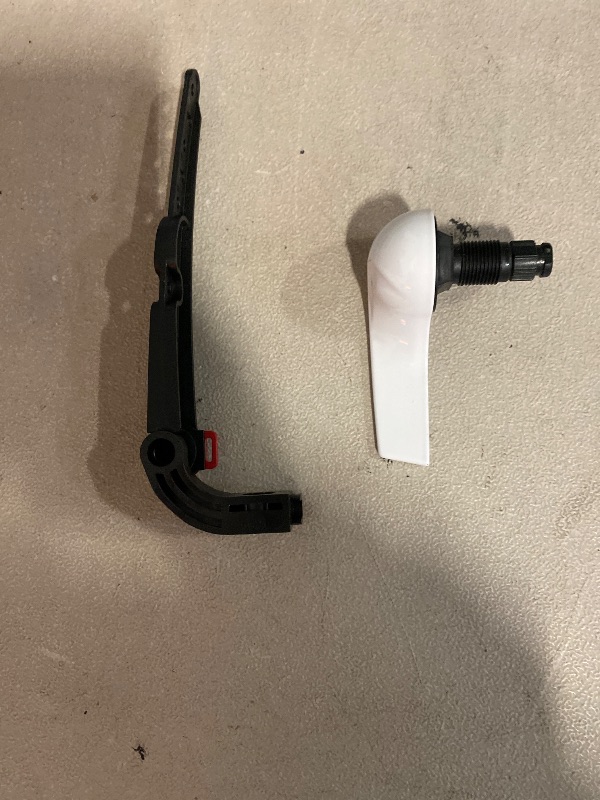 Photo 1 of Korky 6060BP Strongarm Toilet Tank Lever, Classic Style in White - Universal to Fit Front, Angled, Side, Left and Right Mount Toilets