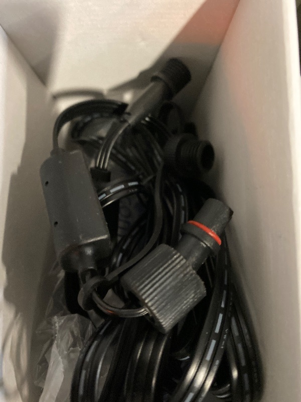 Photo 1 of Govee Permanent Outdoor Lights 2, 100ft RGBIC Outdoor Lights with 72 LED Lights, IP67 Waterproof, 100 Scene Modes with 40lm White for Outdoor Decorations, Works with Alexa, Google Assistant, Black