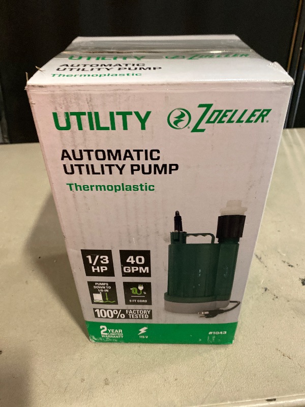 Photo 1 of 1/3HP Automatic Utility Pump