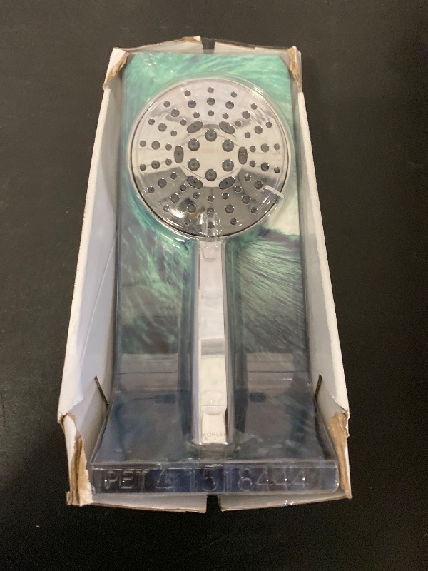 View 4 of KOHLER Premise 3 -Spray Polished Chrome 4.31-in Round Handheld Shower Head 1.75 GPM