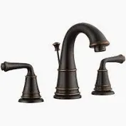 Photo 1 of allen + roth Townley Oil Rubbed Bronze Widespread 2-handle WaterSense High-arc Residential Handle Bathroom