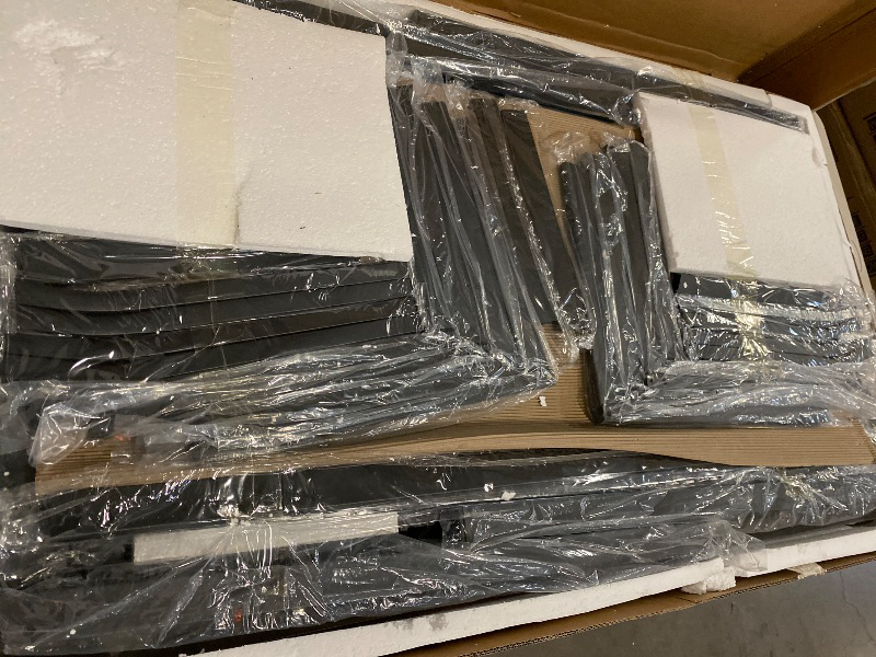 Photo 1 of AWQM Dining Table Set for 4 with Modern Rectangular Faux Marble Table and 4 PU Upholstered Chairs Home Space Saving Furniture for Kitchens Dining Rooms and Small Spaces (Black)