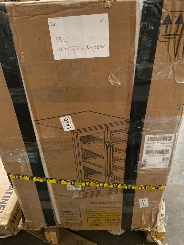 Photo 1 of Wine and Beverage Refrigerator Black, 24 Inch Beverage Cooler Under Counter Dual Zone with Glass Door&Lock, 18 Bottles and 68 Cans Large Capacity for Beer Soda Drink, Built-In or Freestanding Fridge