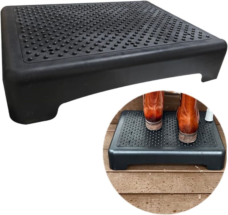 Photo 1 of Evelots Mobility Half Step Nonslip Treads Indoor or Outdoor Sturdy for Door, Bed, Bathtub & Shower - Hold up to 400 Pounds