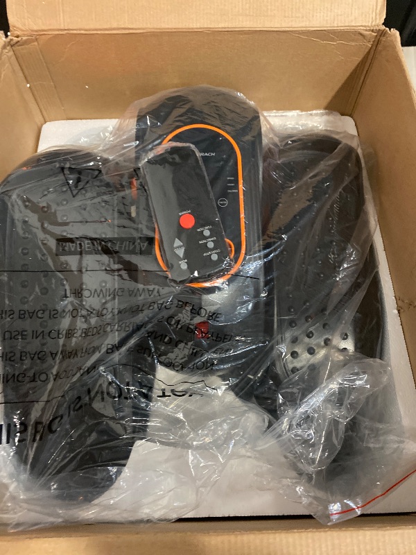 Photo 1 of MERACH Under Desk Elliptical Machine, Ellipse Leg Exerciser as Seen on TV for Seniors with Remote Control & 12-Speeds, Quiet Portable Electric Seated Pedal Exerciser Machine for Home Office?Orange?