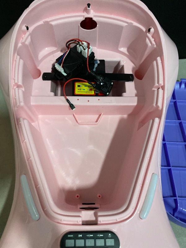 Photo 1 of 12V Electric Wiggle Car with Pedal, Rechargeable Battery, Toddler Ride-On Toy for Max 160 Lbs Load, 2 in 1 Swing Scooter with 3 Speeds, Anti-Rollover, Flashing Wheel for Kids Ages 3 and Up, Pink+Purple
