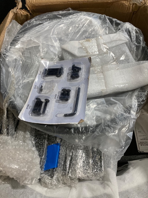 Photo 1 of MINCETA Bar Stools Set of 2, 26 Inch Upholstered Barstools with Low Tufted Back and Foot Rest, Swivel Counter Height Barstools for Kitchen Island Home Bar Performance Fabric Beige & Gray