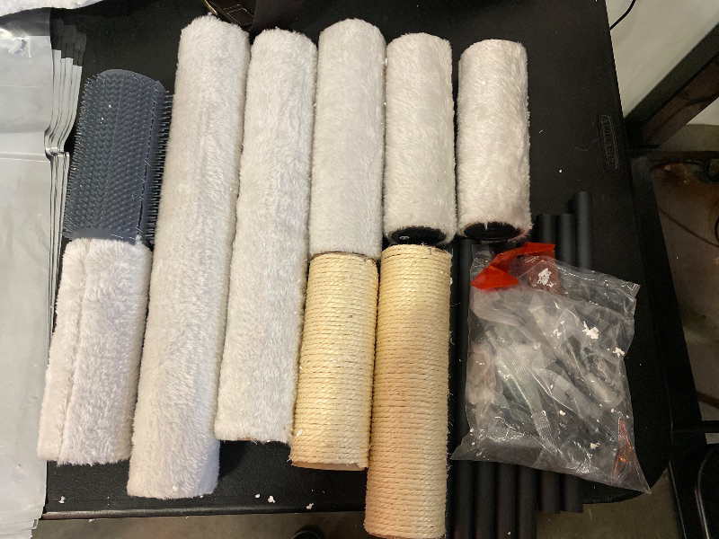 Photo 1 of HOOBRO Cat Tree with 47.2" Dual Litter Box Enclosure, 63.4" Tall Multi-Functional Tower for Cats, Hidden Litter Box Enclosure Furniture, with Feeding Bowls, Scratching Posts, Hammocks, Greige BG23MZ03