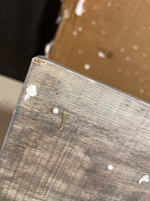 Photo 1 of AWQM 3 Piece Dining Table Set for 2, Small Kitchen Table Set for 2 with Chairs,Wood Breakfast Nook Table and Chairs Set of 2,Dinette Set for Small Space,Dining Room,Apartment, Grey