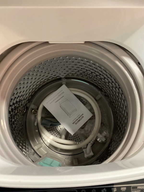 Photo 1 of DOGHLY 16 lbs Portable Washing Machine, Full-Automatic Laundry Machine with Stainless Steel Drum, 10 Wash Cycles, Compact Washer and Spin Dryer Combo for Apartment, Dorm, RV