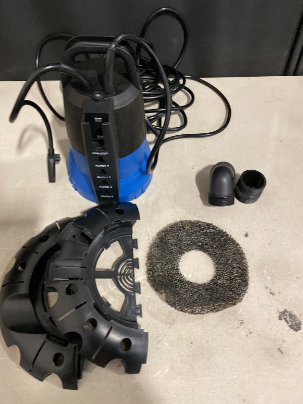 Photo 1 of Cofiyard 1/2 HP Automatic Pool Cover Pump 3148 GPH Submersible Sump Pump Inground & Above Ground, Heavy Duty Water Pump with 25 Feet Power Cord for Swimming Pool Garden Pond Basement Window Well